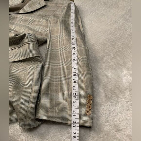 Canali Gray Plaid Sport Coat - Picture 3 of 9